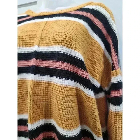 Free For All Womens Size Large Burnt Orange Knit Pullover Sweater Cropped - Picture 2 of 6